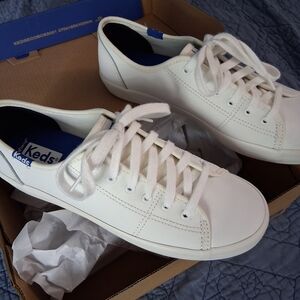 Keds Women's White Lace-Up Sneakers